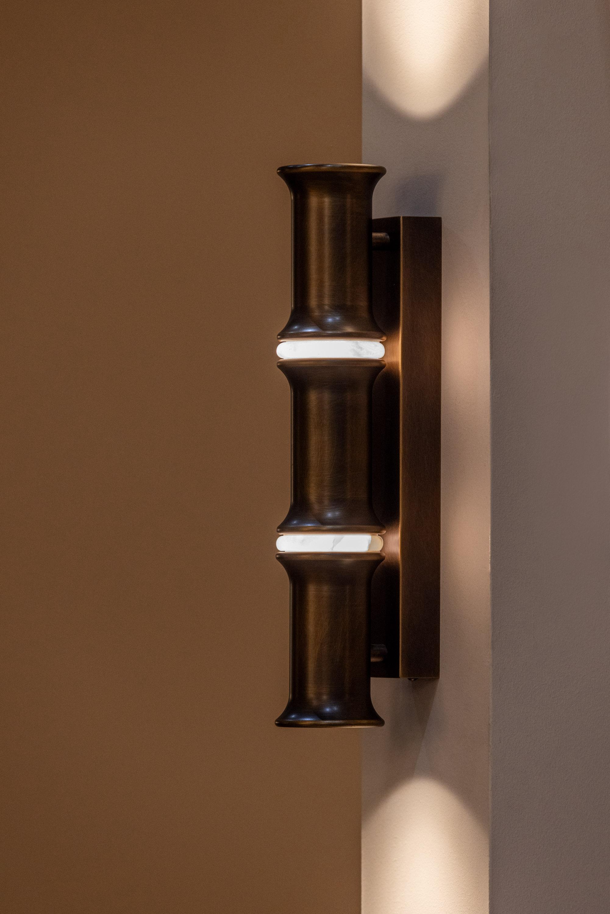 BAMBOO Wall Light - Two Rings