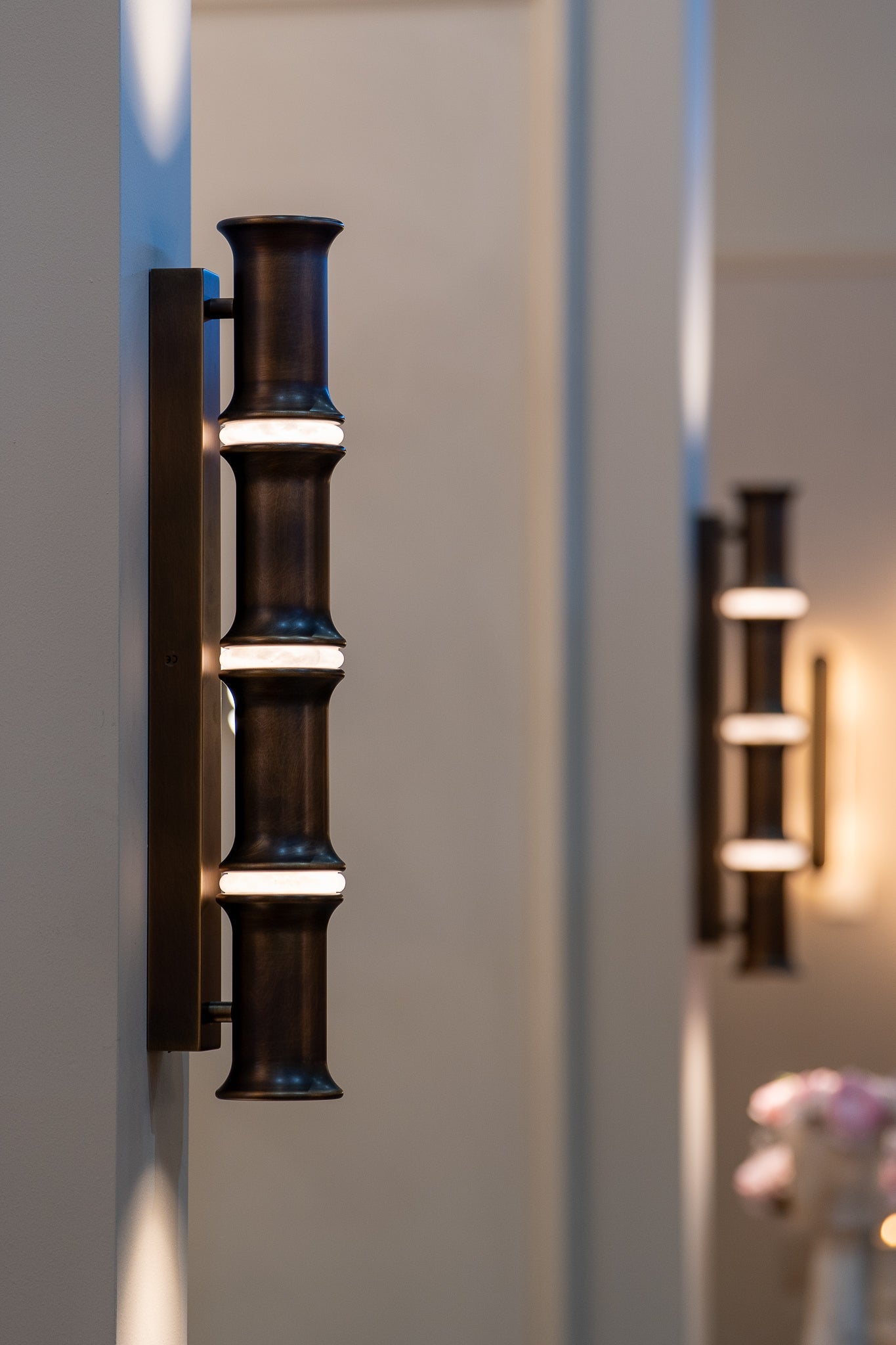BAMBOO Wall Light - Two Rings