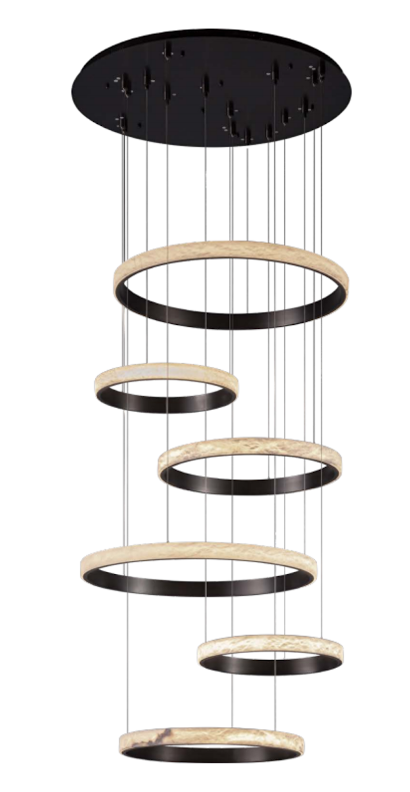 GIUSEPPE Chandelier Ring Lamp Set of 6